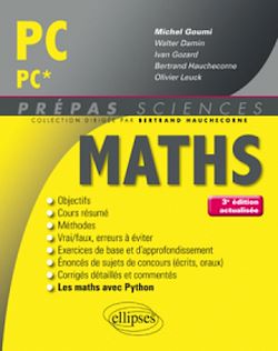 Télécharger le livre :  Mathématiques PC/PC* - 3e édition actualisée