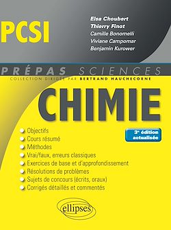 Télécharger le livre :  Chimie PCSI - 3e édition actualisée