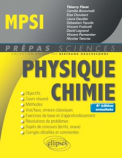 Télécharger le livre :  Physique-Chimie MPSI - 4e édition actualisée