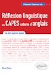 Télécharger le livre :  Anglais. Préparer l'épreuve de réflexion linguistique au CAPES externe d'anglais