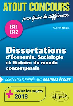 Télécharger le livre :  Dissertations d'ESH - prépas ECE1 et ECE2 - inclus les sujets 2018