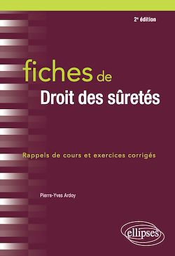 Télécharger le livre :  Fiches de droit des sûretés - 2e édition