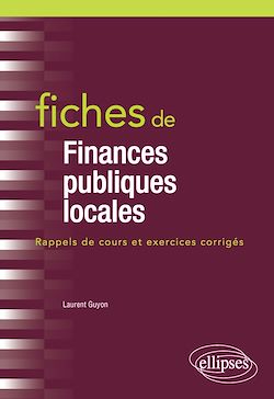 Télécharger le livre :  Fiches de Finances publiques locales