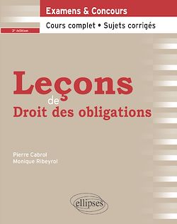 Télécharger le livre :  Leçons de Droit des obligations - 2e édition