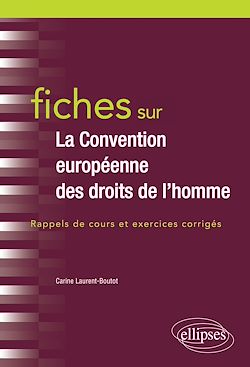 Télécharger le livre :  Fiches sur la Convention européenne des droits de l'Homme
