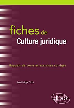 Télécharger le livre :  Fiches de Culture juridique