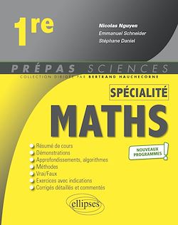 Télécharger le livre :  Spécialité Mathématiques - Première - nouveaux programmes