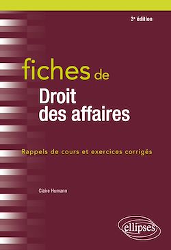 Télécharger le livre :  Fiches de droit des affaires - 3e édition