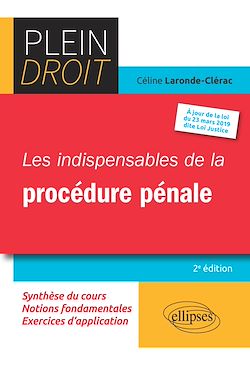 Télécharger le livre :  Les indispensables de la procédure pénale - 2e édition