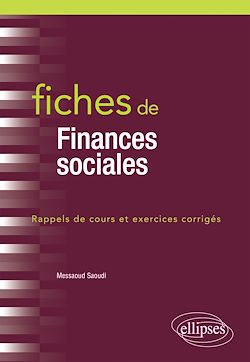 Télécharger le livre :  Fiches de Finances sociales