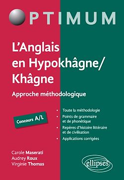 Télécharger le livre :  L'Anglais en Hypokhâgne/Khâgne Concours A/L - Approche méthodologique