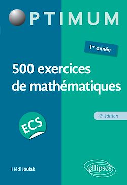 Télécharger le livre :  500 exercices de mathématiques en ECS - 1re année - 2e édition