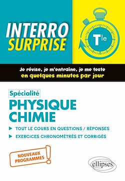 Télécharger le livre :  Spécialité Physique-Chimie - Terminale - Nouveaux programmes