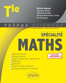 Télécharger le livre :  Spécialité Mathématiques - Terminale - nouveaux programmes