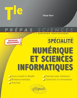 Télécharger le livre :  Spécialité Numérique et sciences informatiques - Terminale - nouveaux programmes