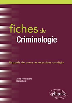 Télécharger le livre :  Fiches de Criminologie