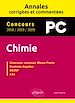 Télécharger le livre :  Chimie PC. Annales corrigées et commentées. Concours 2018/2019/2020
