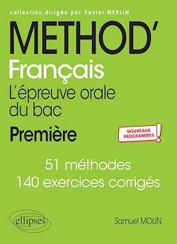 Télécharger le livre :  Méthod'Français. Première. L'épreuve orale du bac