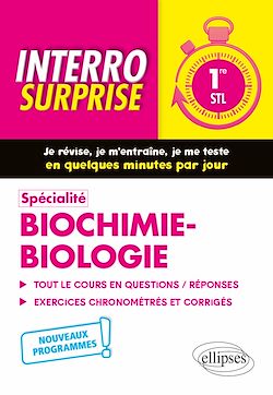 Télécharger le livre :  Spécialité Biochimie-biologie - Première STL - Nouveaux programmes