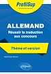 Télécharger le livre :  Allemand - Réussir la traduction aux concours