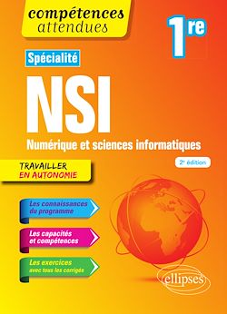 Télécharger le livre :  Spécialité NSI - Première - 2e édition