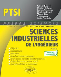 Télécharger le livre :  Sciences industrielles de l'ingénieur PTSI - Nouveaux programmes - 3e édition