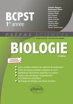 Télécharger le livre :  Biologie BCPST1 - Programme 2021