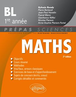 Télécharger le livre :  Mathématiques - BL 1re année - 2e édition