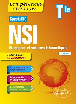Télécharger le livre :  Spécialité NSI - Numérique et sciences informatiques - Terminale