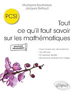 Télécharger le livre :  Tout ce qu'il faut savoir sur les mathématiques en PCSI