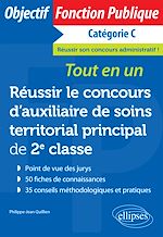 Télécharger le livre :  Réussir le concours d'auxiliaire de soins territorial principal de 2e classe