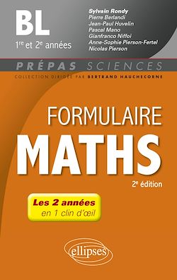 Télécharger le livre :  Formulaire Mathématiques - BL 1re et 2e années - 2e édition