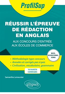 Télécharger le livre :  Réussir l'épreuve de rédaction en anglais aux concours d'entrée aux écoles de commerce