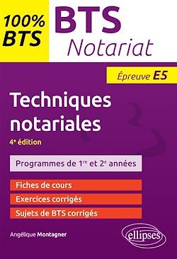 Télécharger le livre :  BTS notariat - Techniques notariales