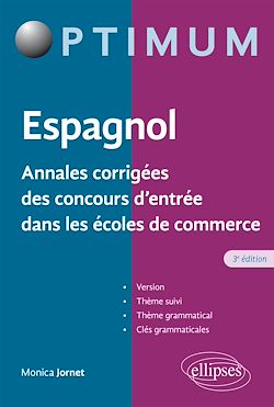 Télécharger le livre :  Espagnol - Annales corrigées des concours d'entrée dans les écoles de commerce