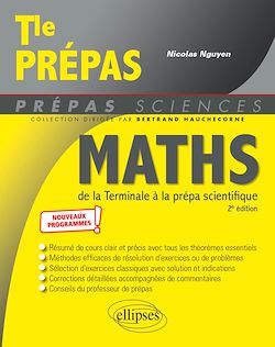 Télécharger le livre :  Mathématiques de la Terminale à la prépa scientifique - nouveaux programmes