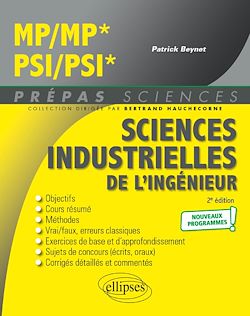 Télécharger le livre :  Sciences industrielles de l'ingénieur MP/MP* - PSI/PSI* - Programme 2022
