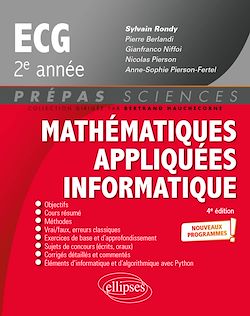 Télécharger le livre :  Mathématiques appliquées - Informatique - prépas ECG 2e année - Programme 2022