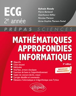 Télécharger le livre :  Mathématiques approfondies - Informatique - prépas ECG 2e année - Programme 2022