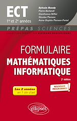 Télécharger le livre :  Formulaire Mathématiques - Informatique - ECT 1re et 2e années - Programme 2022