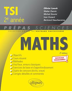 Télécharger le livre :  Mathématiques TSI-2 - Programme 2022
