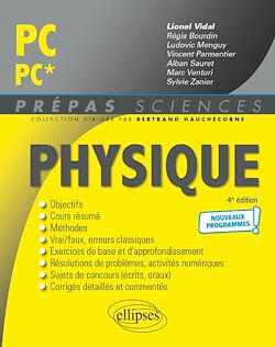 Télécharger le livre :  Physique PC/PC* - Programme 2022