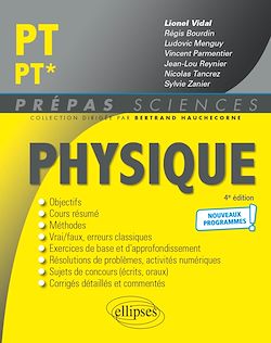 Télécharger le livre :  Physique PT/PT* - Programme 2022
