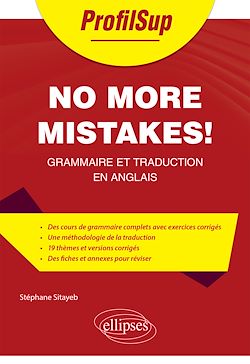 Télécharger le livre :  No more mistakes! Grammaire et traduction en anglais