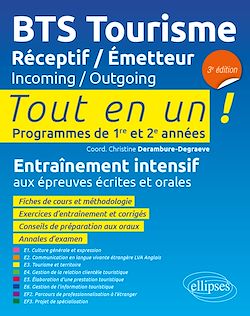 Télécharger le livre :  BTS Tourisme. Réceptif / Émetteur. Incoming / Outgoing - 3e édition