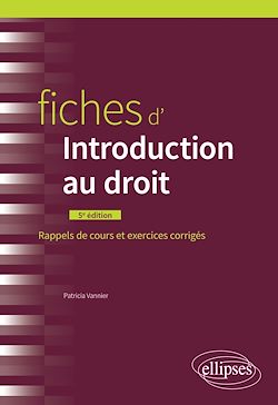 Télécharger le livre :  Fiches d'Introduction au droit