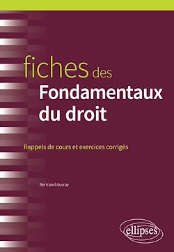 Télécharger le livre :  Fiches des Fondamentaux du droit