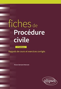 Télécharger le livre :  Fiches de procédure civile