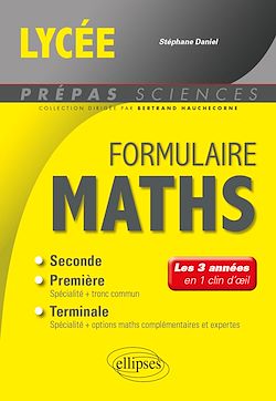 Télécharger le livre :  Formulaire Lycée - Maths