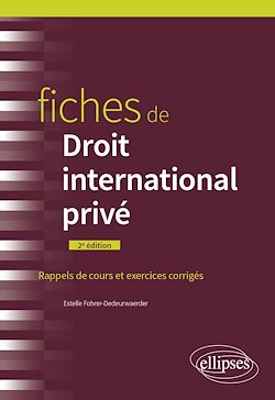 Télécharger le livre :  Fiches de droit international privé
